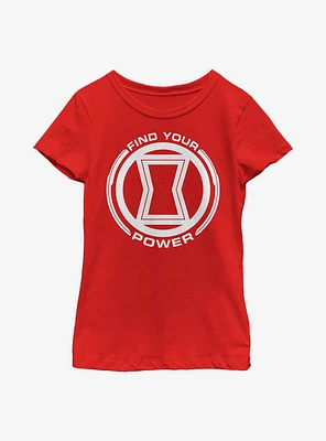 Marvel Black Widow Power Of Youth Girls T-Shirt