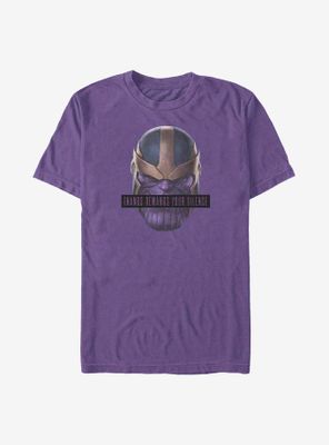 Marvel Avengers Thanos Demands Silence T-Shirt