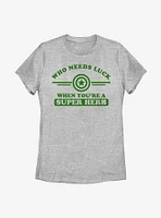 Marvel Captain America Clover Collegiate Womens T-Shirt