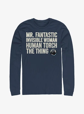 Marvel Fantastic Four Stack Long-Sleeve T-Shirt