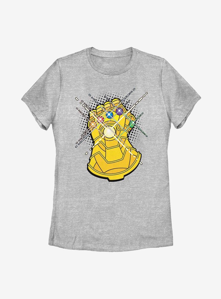 Marvel Avengers Gold Gauntlet Womens T-Shirt