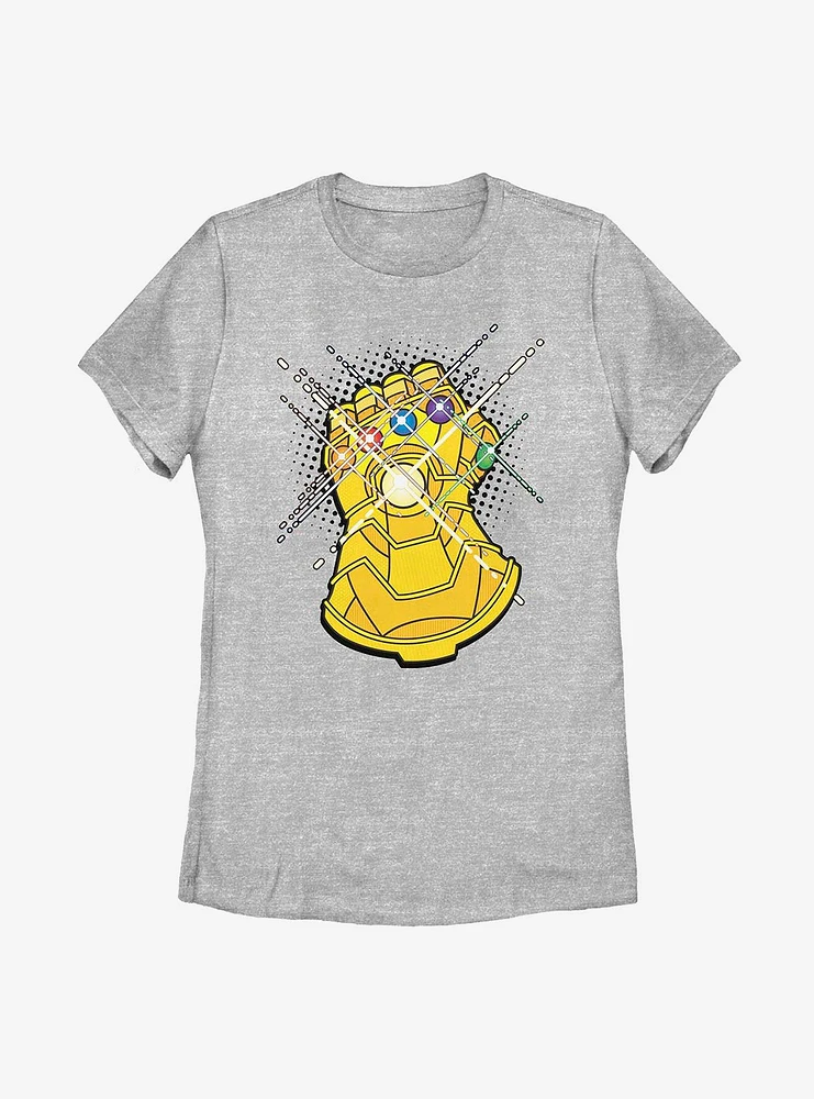 Marvel Avengers Gold Gauntlet Womens T-Shirt