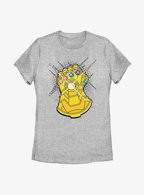 Marvel Avengers Gold Gauntlet Womens T-Shirt