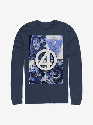Marvel Fantastic Four Straight Boxes Long-Sleeve T-Shirt