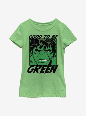 Marvel Hulk Good Green Youth Girls T-Shirt