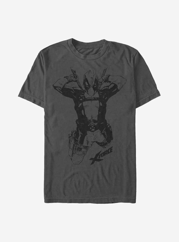 Marvel Deadpool Straight Black T-Shirt