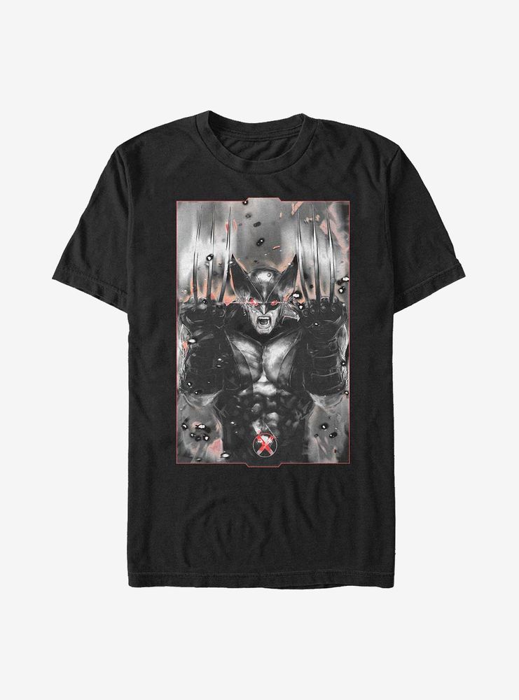 Marvel Deadpool Wolverine Fangs T-Shirt