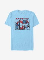 Marvel Spider-Man Japanese Text T-Shirt