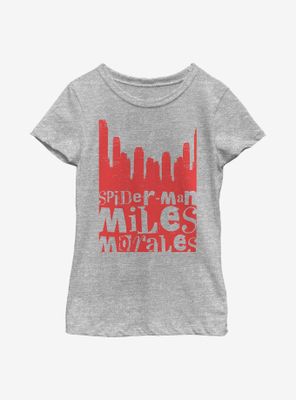 Marvel Spider-Man Miles Morales City Youth Girls T-Shirt