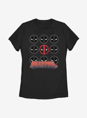 Marvel Deadpool Icon Stack Womens T-Shirt