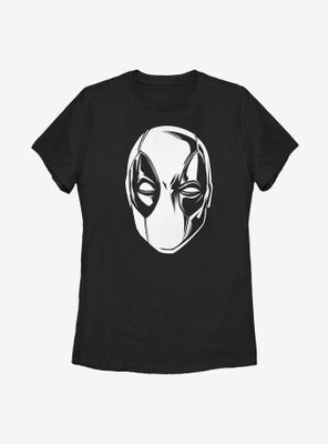 Marvel Deadpool White Silhouette Womens T-Shirt