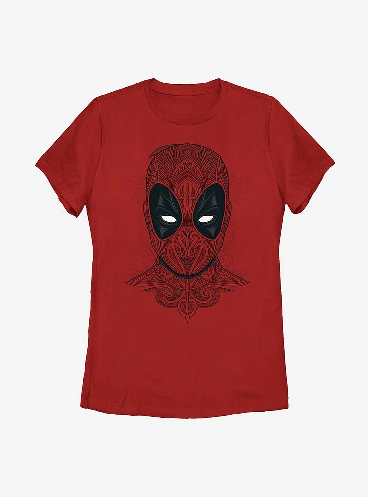Marvel Deadpool Floral Womens T-Shirt