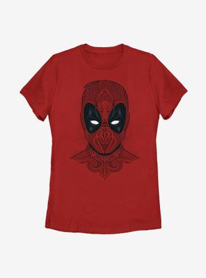 Marvel Deadpool Floral Womens T-Shirt