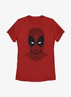 Marvel Deadpool Floral Womens T-Shirt