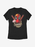 Marvel Deadpool Gold Plated Womens T-Shirt