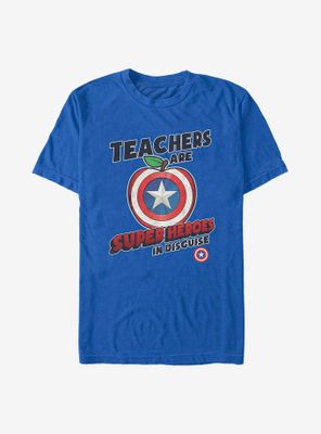 Marvel Captain America Teachers Are Superheroes T-Shirt