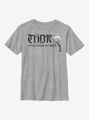 Marvel Thor Power Hammer Youth T-Shirt