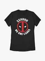 Marvel Deadpool No One Cares Womens T-Shirt