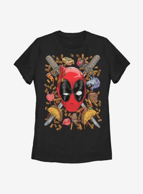 Marvel Deadpool Shells And Tacos Womens T-Shirt