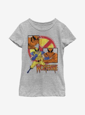 Marvel Wolverine Claw Panels Youth Girls T-Shirt
