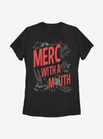 Marvel Deadpool Sketchy Merc Womens T-Shirt