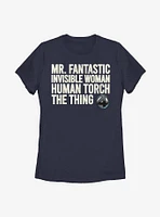 Marvel Fantastic Four Stack Womens T-Shirt