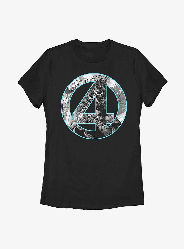 Marvel Fantastic Four Badge Womens T-Shirt
