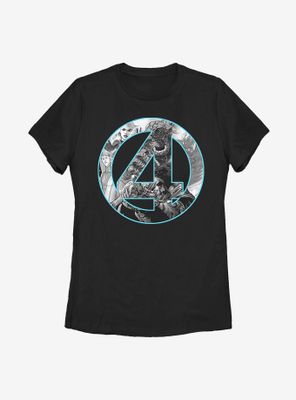 Marvel Fantastic Four Badge Womens T-Shirt