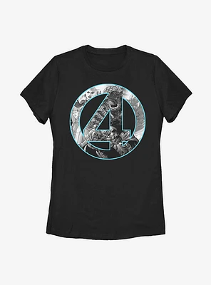 Marvel Fantastic Four Badge Womens T-Shirt