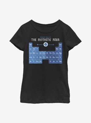 Marvel Fantastic Four Periodic FF Youth Girls T-Shirt