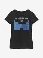 Marvel Fantastic Four Periodic FF Youth Girls T-Shirt