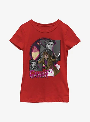 Marvel X-Men Card Panels Youth Girls T-Shirt