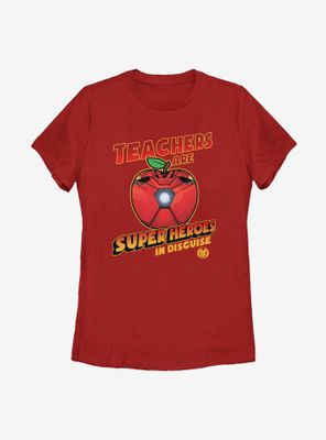 Marvel Iron Man Teachers Are Superheroes Womens T-Shirt