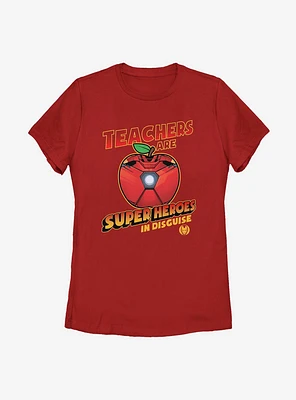 Marvel Iron Man Teachers Are Superheroes Womens T-Shirt