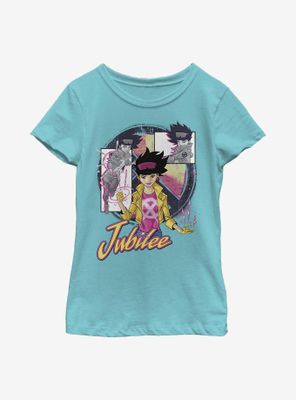 Marvel X-Men Jubilee Panels Youth Girls T-Shirt