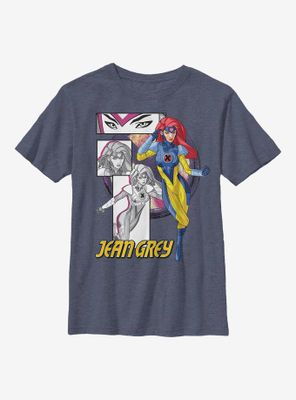 Marvel X-Men Jean Grey Panels Youth T-Shirt