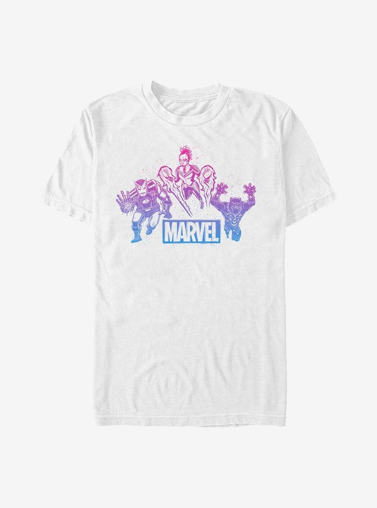 Marvel Avengers Gradient Group T-Shirt