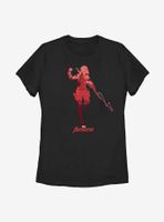 Marvel Black Widow Scene Womens T-Shirt