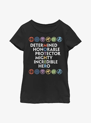 Marvel Avengers Mother Attributed Hero Youth Girls T-Shirt