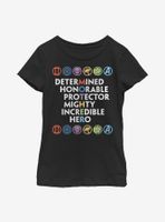 Marvel Avengers Mother Attributed Hero Youth Girls T-Shirt