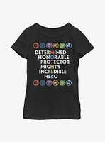 Marvel Avengers Mother Attributed Hero Youth Girls T-Shirt