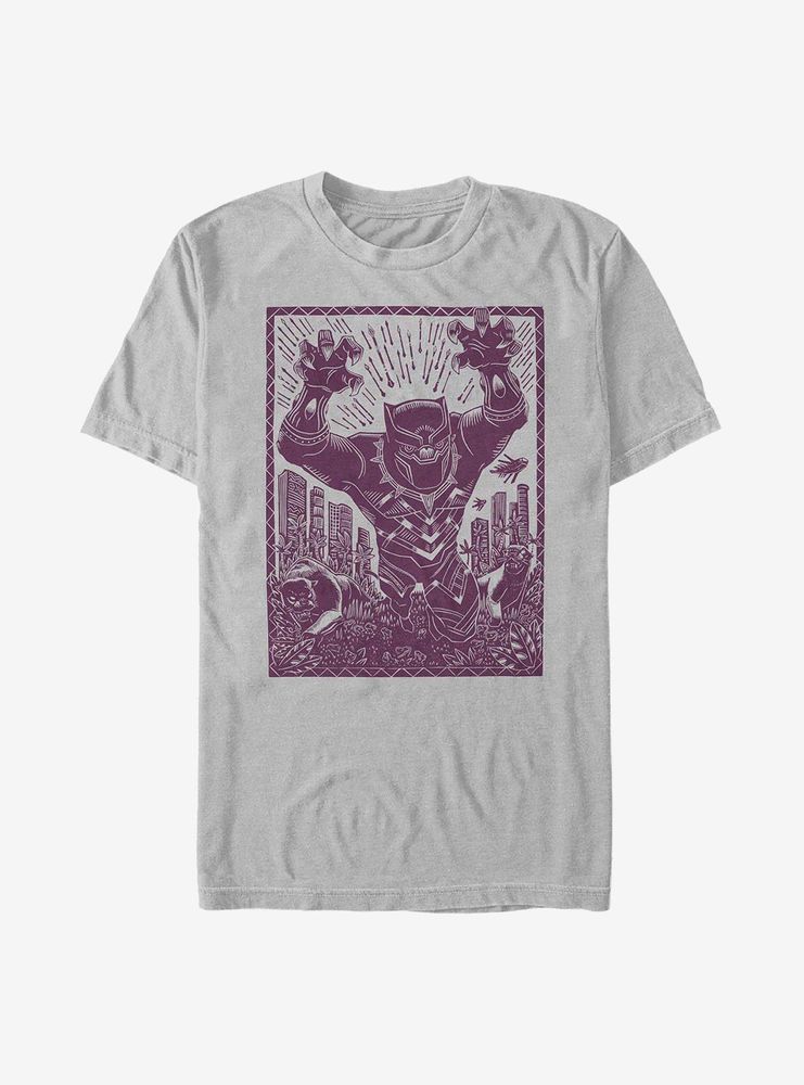 Marvel Black Panther Stencil T-Shirt