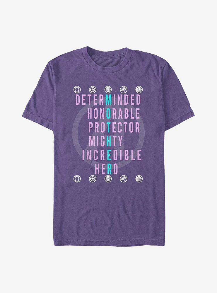 Marvel Avengers Mother Hero Avenger Box T-Shirt