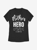 Marvel Avengers A Mother Hero Quote Womens T-Shirt