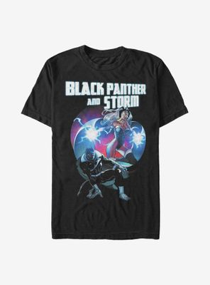 Marvel Black Panther Hero Couple Heart T-Shirt