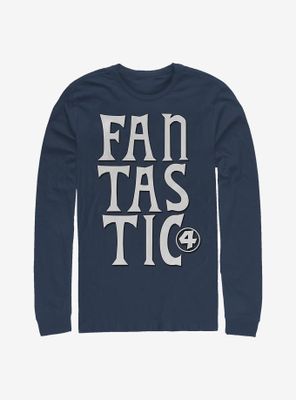 Marvel Fantastic Four Words Long-Sleeve T-Shirt