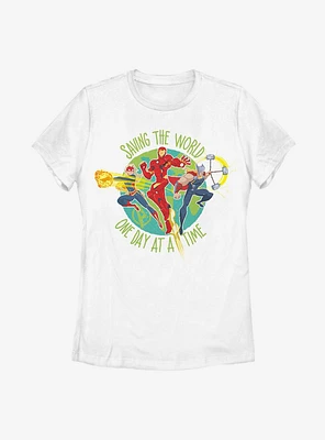 Marvel Avengers Saving The World Womens T-Shirt