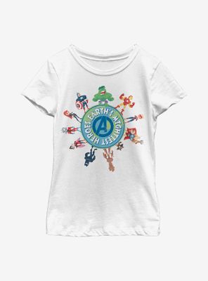 Marvel Avengers Planet Heroes Youth Girls T-Shirt