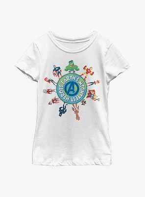 Marvel Avengers Planet Heroes Youth Girls T-Shirt