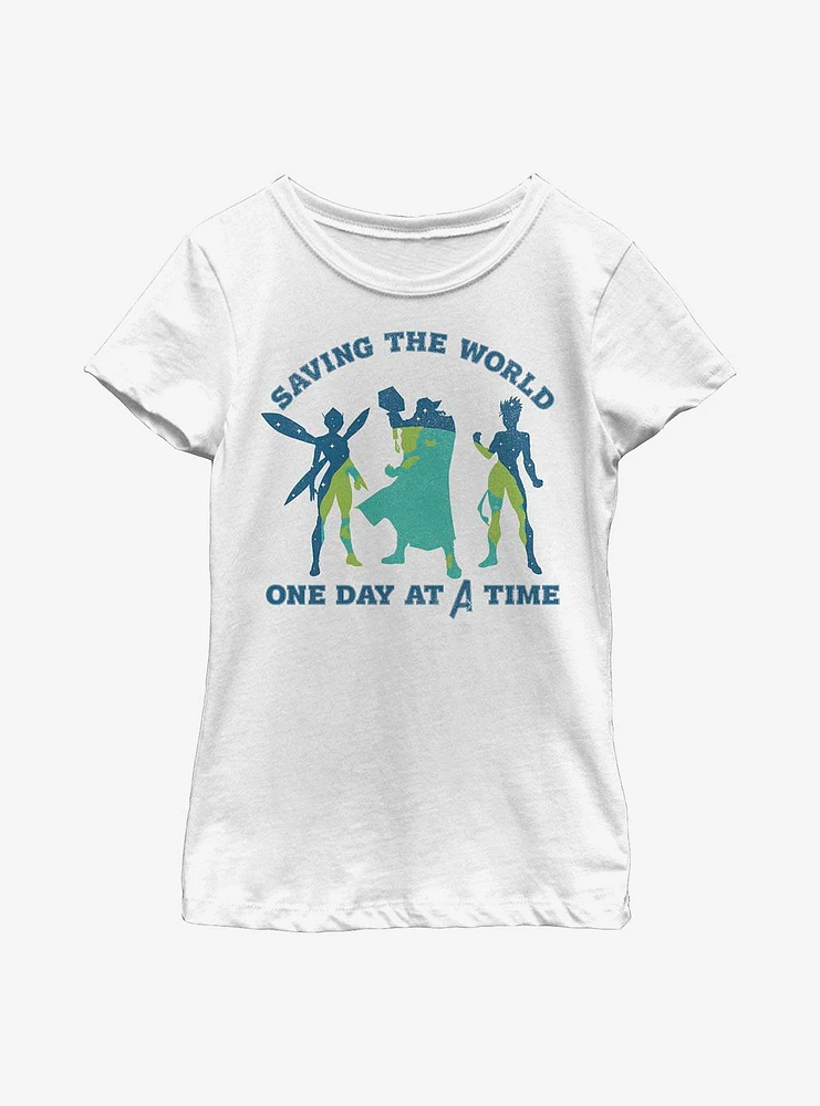 Marvel Avengers Silhouette Team Youth Girls T-Shirt